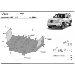 Stalowa osłona silnika Jeep Cherokee IV - KK (2008-2012)